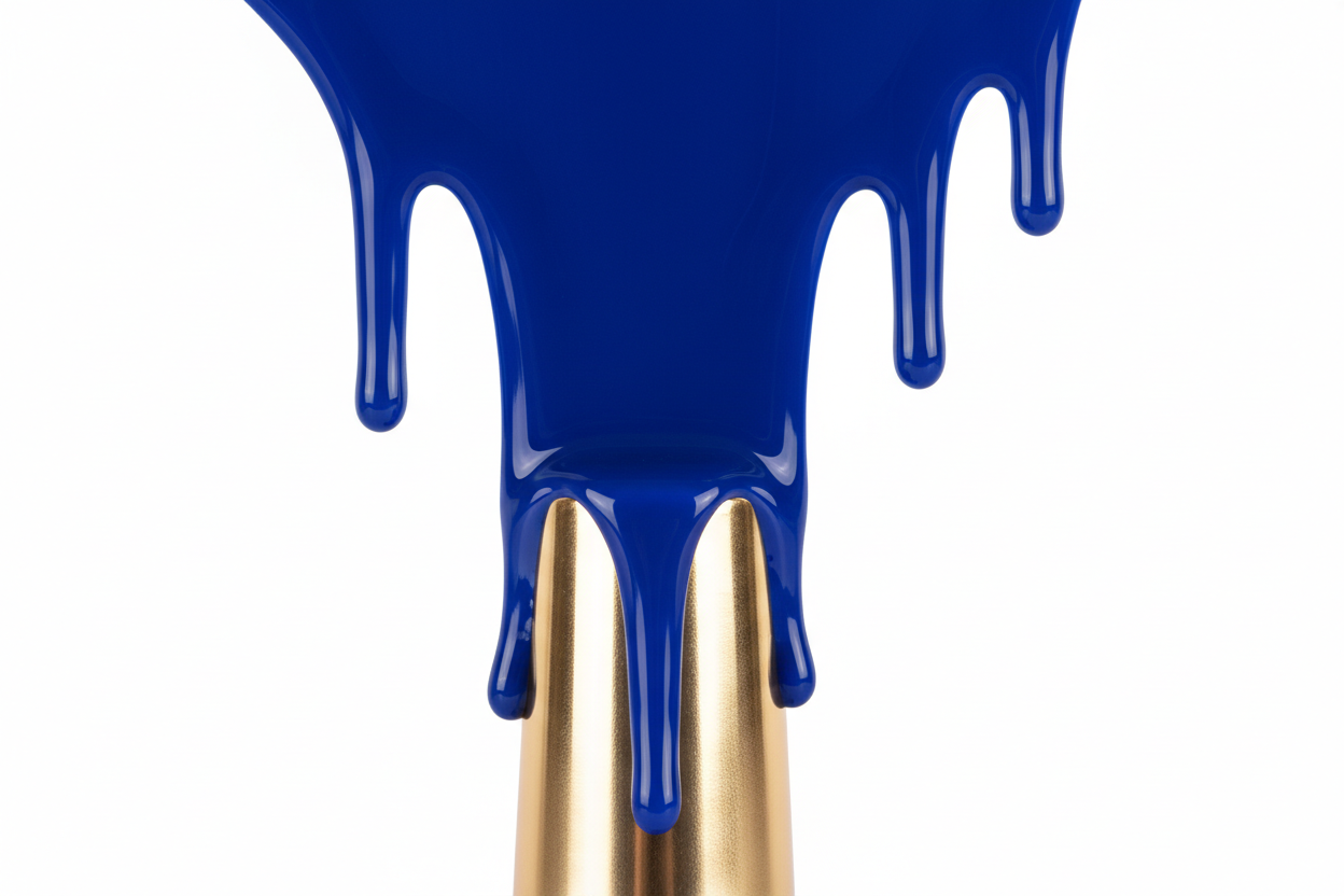 Blue polish drip_Janet and Jo.